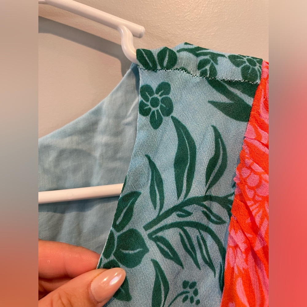 Farm Rio Colorblock Printed Maxi Dress - Picture 12 of 15